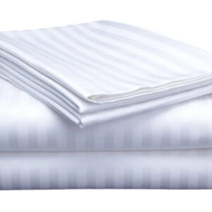 T250 MICRO SATEEN STRIPE (4mm) BED LINEN 60% COTTON 40% POLYESTER